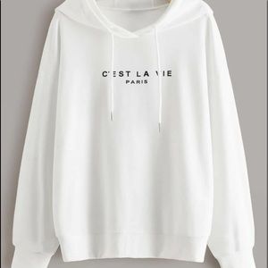 HOODED C’EST LA VIE PARIS HOODIE